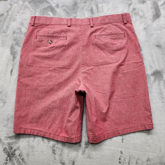 Old Navy Shorts Mens 40 Red Flat Front Ultimate Slim Built in Flex Casual Preppy - Picture 3 of 9